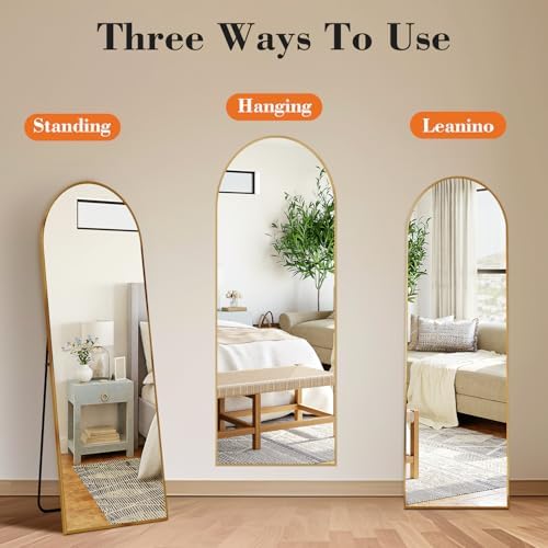 19"x58" Arched Mirror Full Length, Upgraded Body Wall Mirrors - Image 4