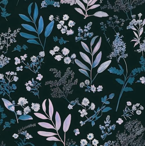 Laatse Vintage Floral Peel and Stick Wallpaper 17.5'' x 118'' by Laatse