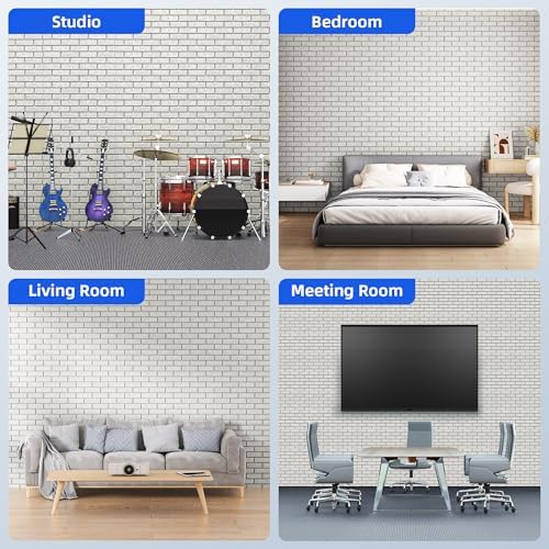 12 Pack Acoustic Panels with Self Adhesive Sound Proof Foam Panels - Image 5