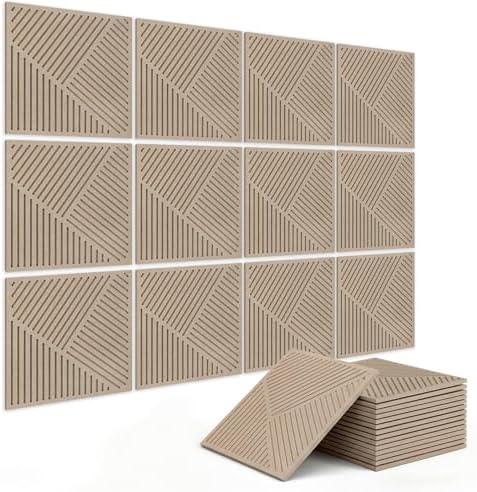 BUBOS 6 PCS Art Sound Absorbing Panels 23.6x23.6" Decor Acoustic Wall Panel by BUBOS