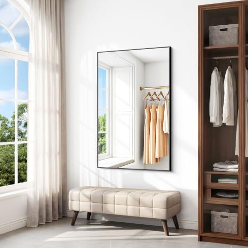 BONEWEI Bathroom Mirror, 30x46 inch Wall Mirror - Image 5