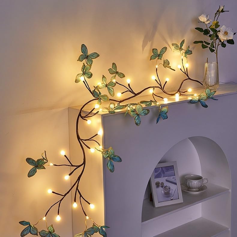 Blue Butterfly LED Tree Branch Lights - Image 2