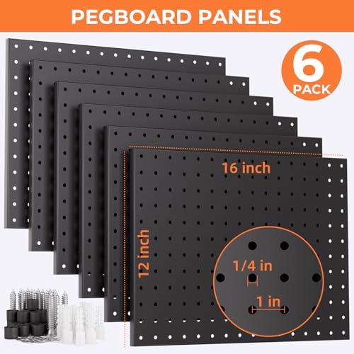 INCLY 90PCS Pegboard Wall Organizer Kit - Image 3