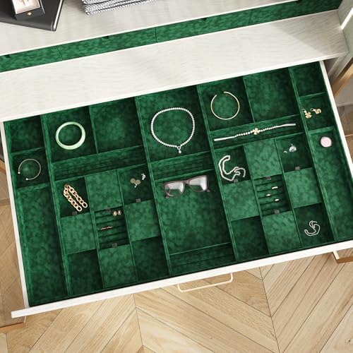 VEELIKE Self Adhesive Green Felt Drawer Liner - Image 2