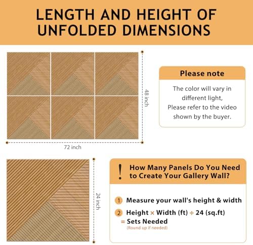6 Pack Peel and Stick Acoustic Wall Panels - Image 3