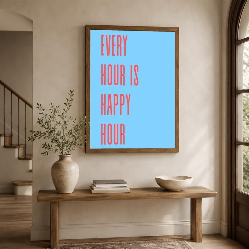 InkFlow Posters Every Hour Happy Hour Canvas Poster - Image 5