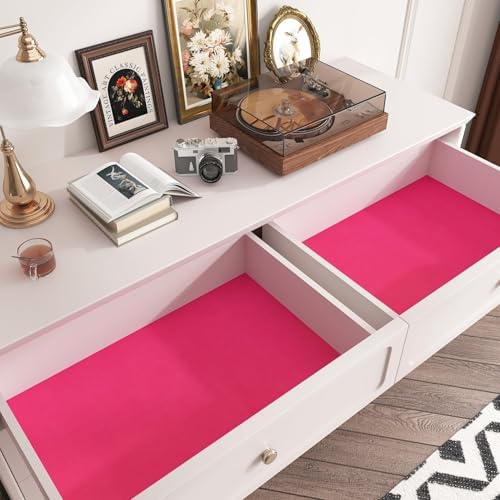 Stickyart Hot Pink Velvet Wallpaper Peel and Stick Soft Drawer Liner Paper Self - Image 3