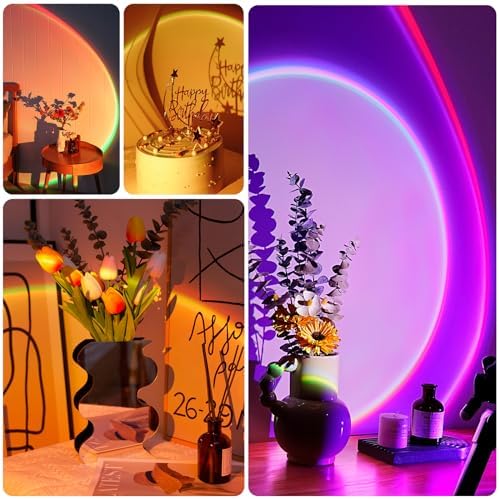 Sunset Lamp Projector with Remote/APP Control, 360° Multi-Color Sunset Light - Image 6
