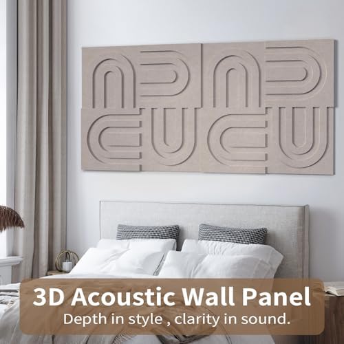 3D Decorative Felt Double-layer Acoustic Panels Arch Pattern - Image 2