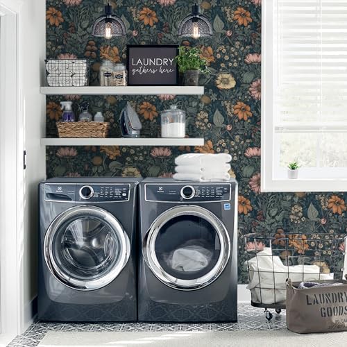 Orainege Vintage Peel and Stick Wallpaper Boho Floral Wallpaper - Image 3