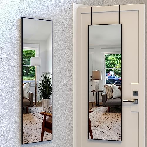 ANYHI 60"x18" Full Length Mirror Over the Door Hang or Wall Mounted by ANYHI