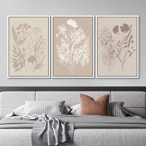 MUDECOR Framed Canvas Print Wall Art Wildflower Art Print, Floral Botanical - Image 2