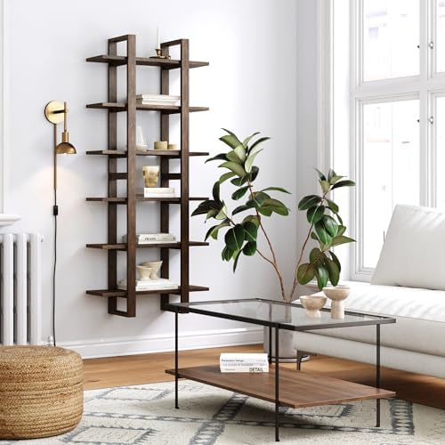 Nathan James Floating Wall Book Shelves, 3-Tier Display Shelf, Decorative - Image 3