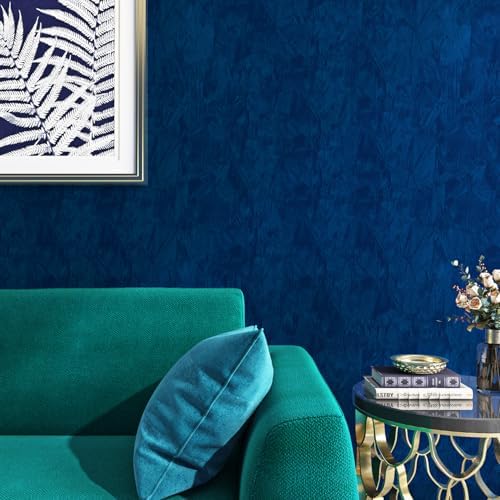 ReWallpaper Royal Blue Velvet Wallpaper Textured Dark Blue Wallpaper Peel and - Image 6