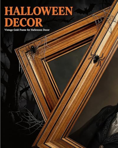 VIYYIEA Framed Halloween Wall Art Fall, Rustic Landscape Painting - Image 3