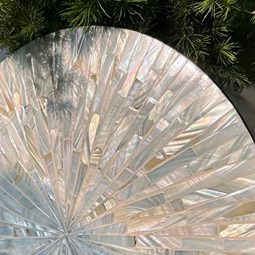 3PCS Natural Mother of Pearl Beach Mirror Wall Art Room Decor - Image 2