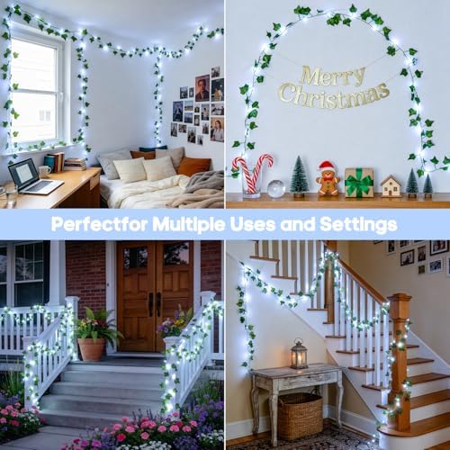 JMEXSUSS 33Ft Vines with Lights Battery Operated, 100 LED - Image 4