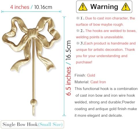 Single Bow Hook, Size:4.1x6.5 inches - Image 3