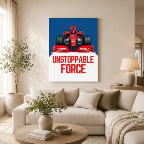 InkFlow Posters Racing Car Canvas Poster - Image 2