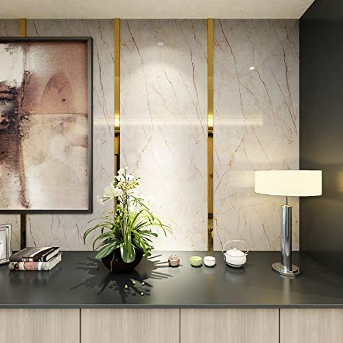 Livelynine Cream White Marble Contact Paper - Image 5