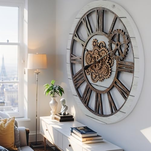 ImprovingLife The Gears Clock 36'' Inch Real Moving Gear Wall Clock Vintage - Image 2