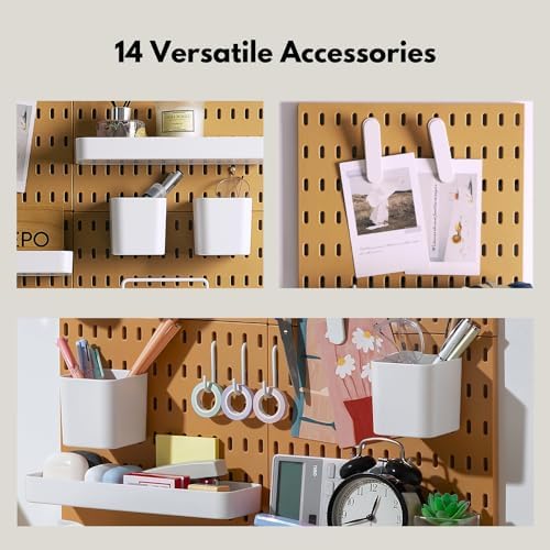 Keepo Peg Board Wall Organizer – Plastic Pegboard Panels, Modular Peg Board - Image 5