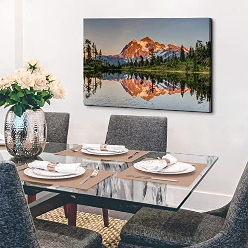 Nature Mountain Scenery Canvas Wall Art Home Decorations Mount Baker Washington - Image 3