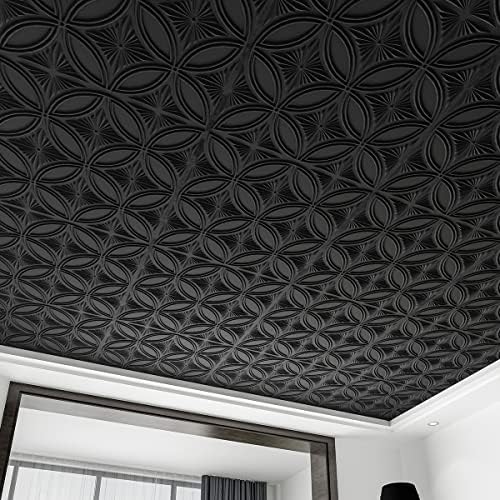 Art3d Decorative PVC Drop Ceiling Tiles, 2 x 2 ft - Image 2