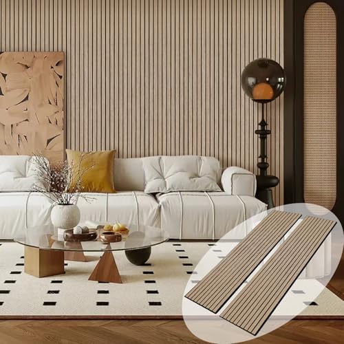 Acoustic Wood Wall Panels, 94.5" Extra-Long Easy Peel & Stick Panels by ARMURO