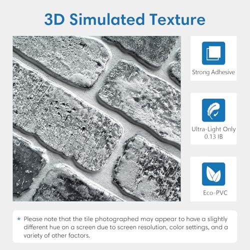 COMSTICKC 3D Peel and Stick Faux Brick Wall Panels - Image 3