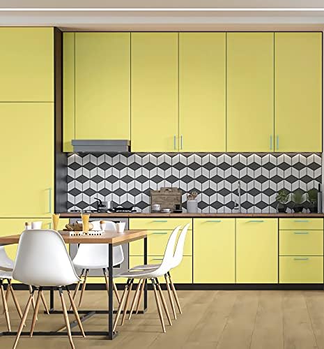 Ismoon Yellow Wallpaper Peel and Stick Lemon Yellow Contact Paper 15.7''×118'' - Image 6