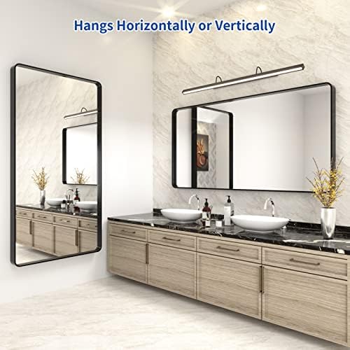 WEER Black Bathroom Vanity Mirror 60X30 Inch - Image 5