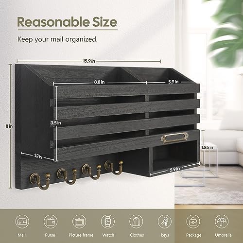 FifthQuarter Mail Holder Wall Mount - Image 2