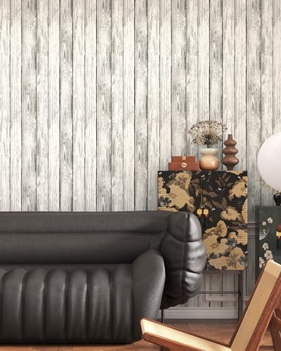 Wood Wallpaper Peel and Stick Shiplap Contact Paper 17.3" × 197" - Image 4