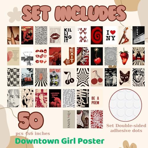 TRAMIN 50 Pcs Downtown Girl Room Decor - Image 2