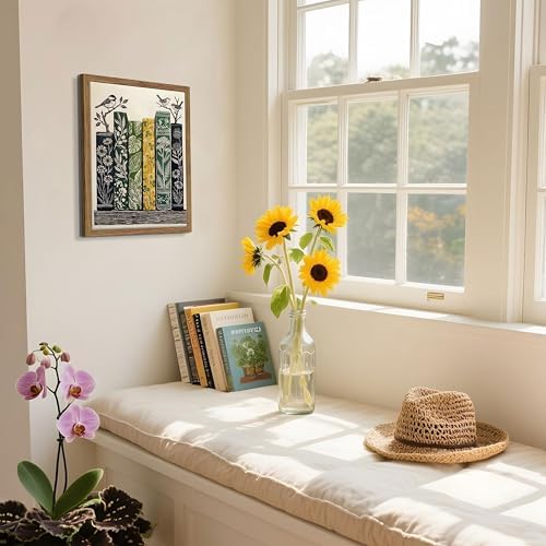 Framed Vintage Botanical Books Canvas Wall Art, Floral Books - Image 7