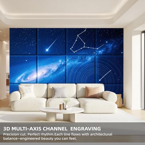 12 Pack Self-Adhesive Acoustic Wall Panels, 48x36 in - Image 4