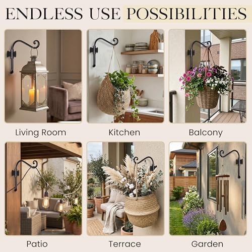 RTZEN Plant Hangers Outdoor or Indoor Heavy Duty Wall Bracket Hooks - Image 6