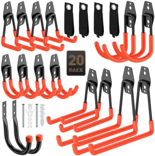Heavy Duty Garage Hooks for Storage & Hanging Items by YouthZeal