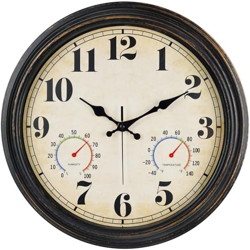 zyzamay 16 Inch Outdoor Clock by ZYZAMAY