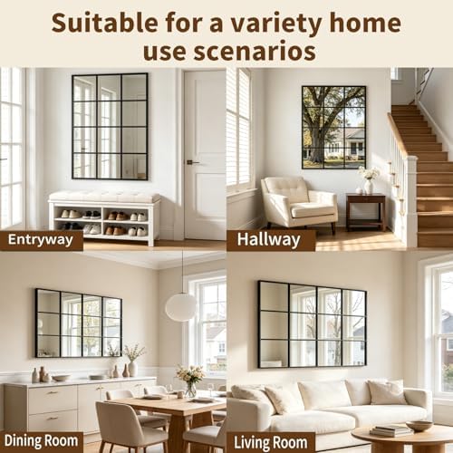 Dewfig Rectangle Wall Mirror - Image 4