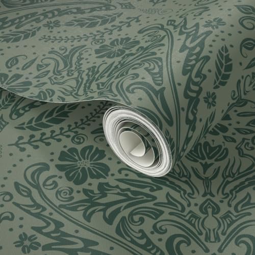 Spoonflower Modern Victorian Peel and Stick Wallpaper - Image 2