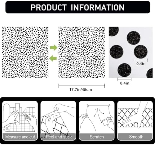 17.3”x480” Black and White Polka-Dot Wallpaper Self-Adhesive Contact Paper - Image 3