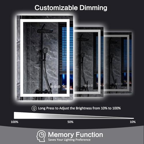 24"x 36" LED Bathroom Mirror - Image 3