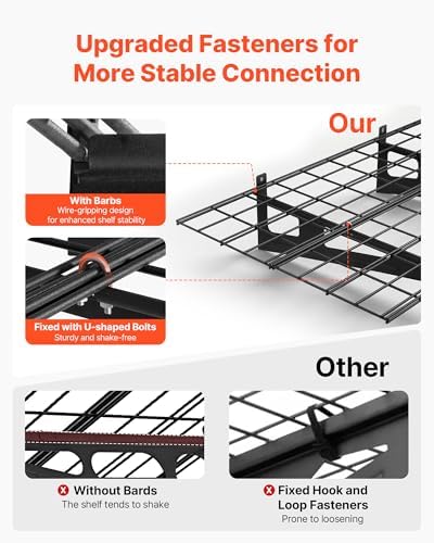 VEVOR 2-Pack Heavy Duty Garage Wall Shelving, 2 x 6 ft Steel Wall Mounted - Image 5