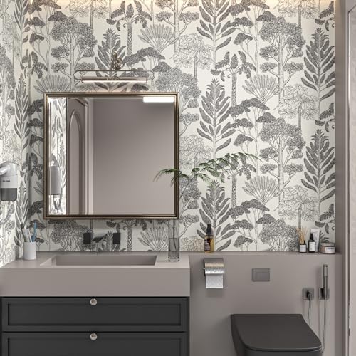 Forest Wallpaper Peel and Stick Vintage Tree Wall Paper78.7in 17.3in - Image 5