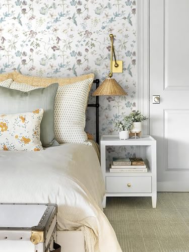 Heroad Modern Boho Peel and Stick Wallpaper Floral Cottage Wallpaper Botanical - Image 4