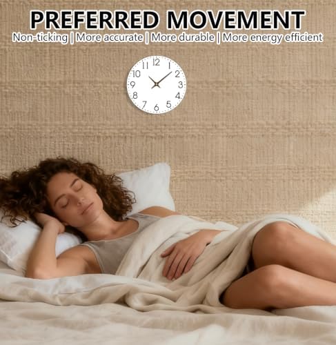 8 Inch Wall Clock Battery Operated, Silent Analog Clocks - Image 6