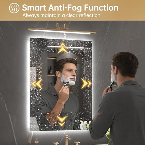 LOVESPEJO 22"x30" Backlit Mirror Bathroom, LED Bathroom Mirror - Image 2