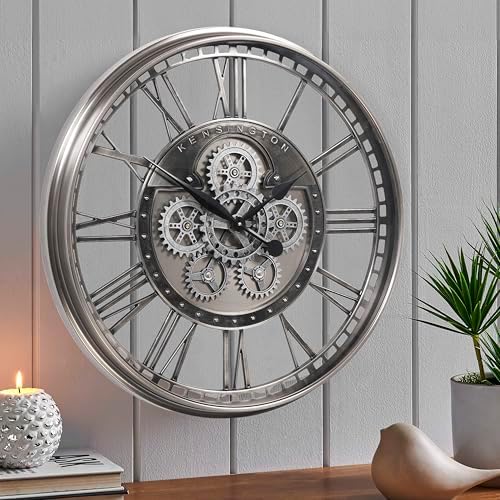 CLXEAST 28" Moving Gear Wall Clock - Image 2
